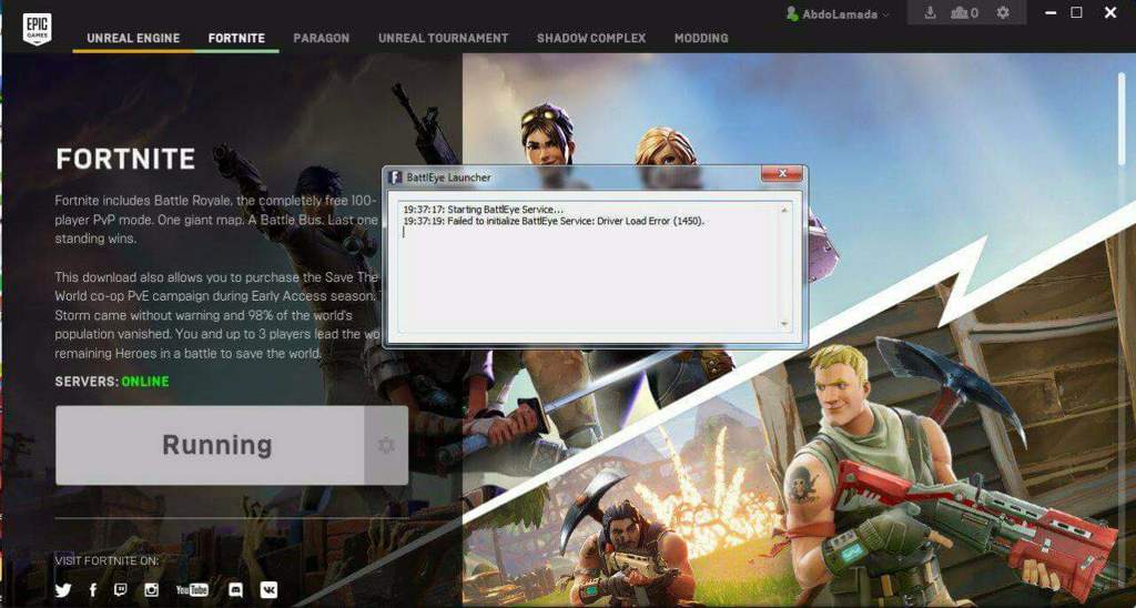 How To Solve Error 1450 Fortnite Battle Royale Armory Amino - failed to intialize battle eye error 1450 failed to load drivers
