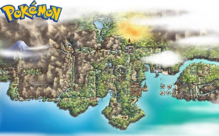 Map Of All Of The Pokemon Regions Anime Amino