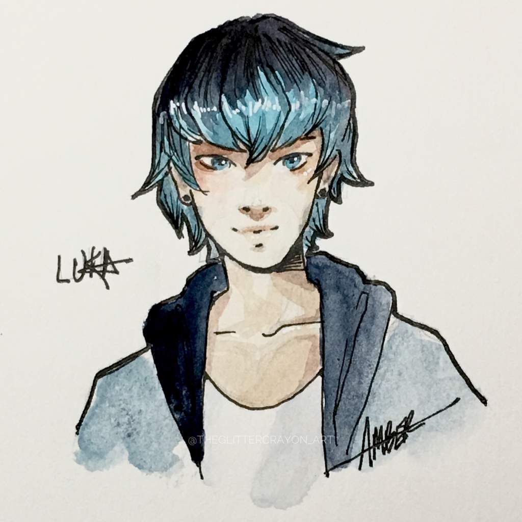 Luka is now in my sketchbook | Miraculous Amino