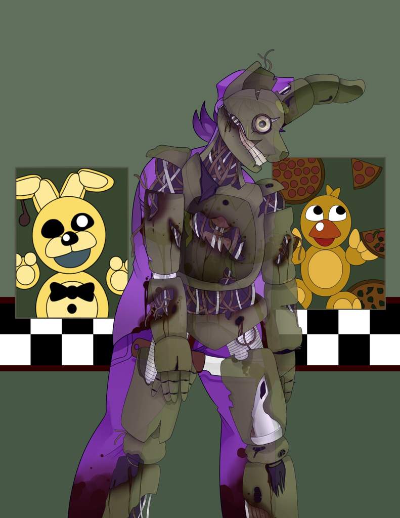 {GORE} Purple Guy and Springtrap | Five Nights At Freddy's Amino