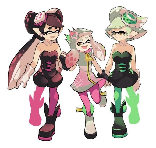 💞Pearl with the squid sisters! :3💞 Credit to the artist ^^ 💞 ...