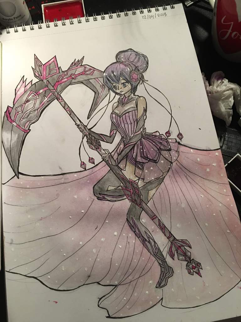 Redrawn Wierd Robot Girl With A Scythe Anime Games Amino
