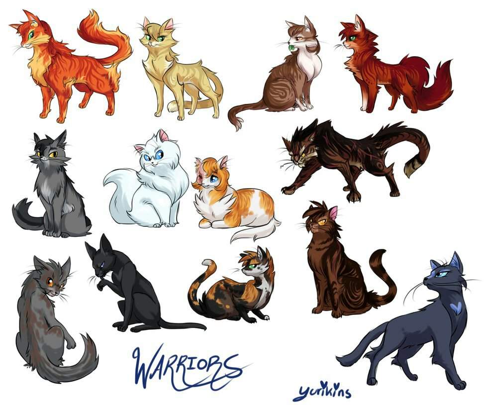 Warrior cats characters.