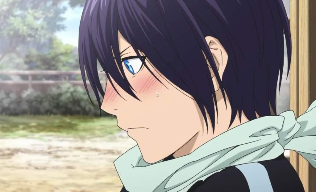 Anime guy blush gif