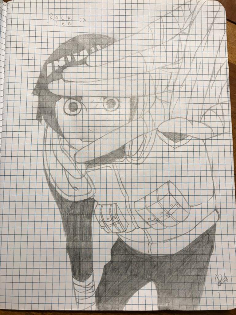 Rock Lee Drawing Anime Amino