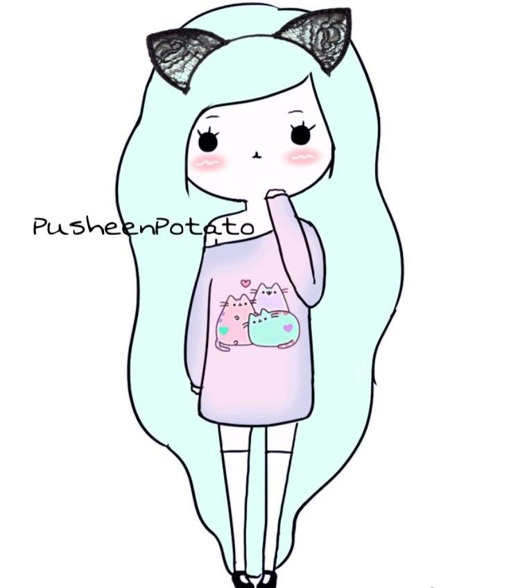 ~ Tumblr Pusheen Girl Edit ~ | Pusheen The Cat Amino Amino