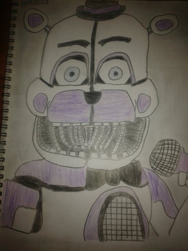 Mi dibujo de FUNTIME FREDDY ¿que les parece? | FNaF Amino [ Español ] Amino