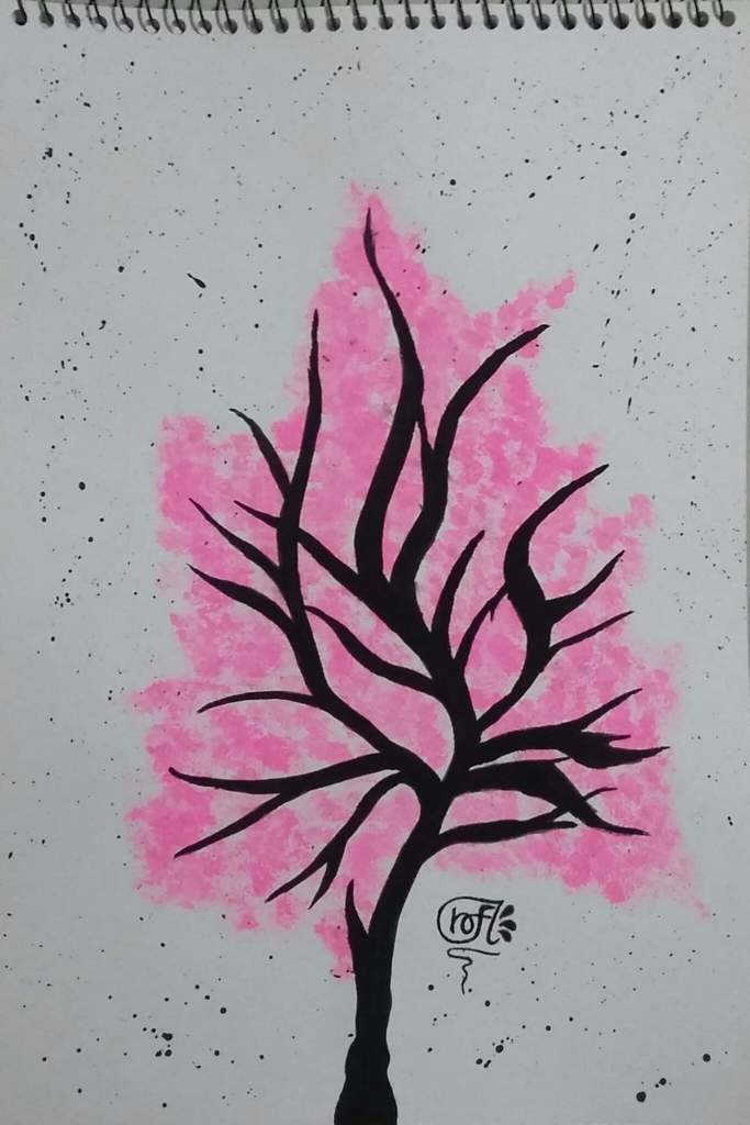 شجرة الساكورا رسمة جديدة بالألوان المائية الفن والرسم Amino