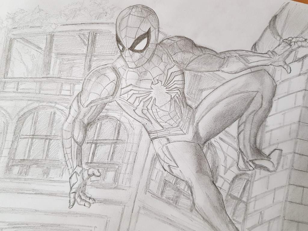 Spiderman ps4 drawing | Art Amino