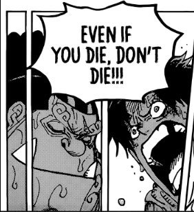 Spoiler Alert ... Did Luffy just give Jimbe..... The Plot Armour ...