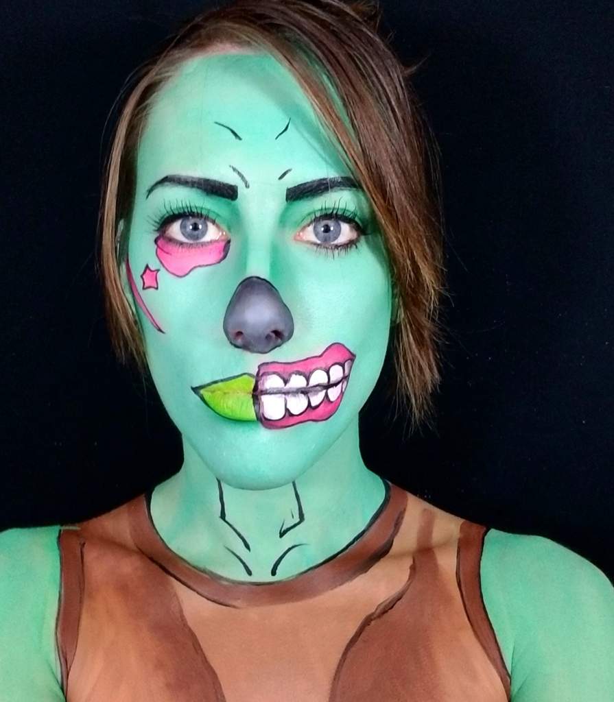fortnite zombie - fortnite face paint easy