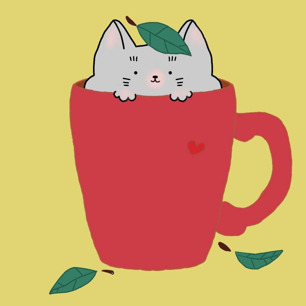 Как нарисовать котика в кружке