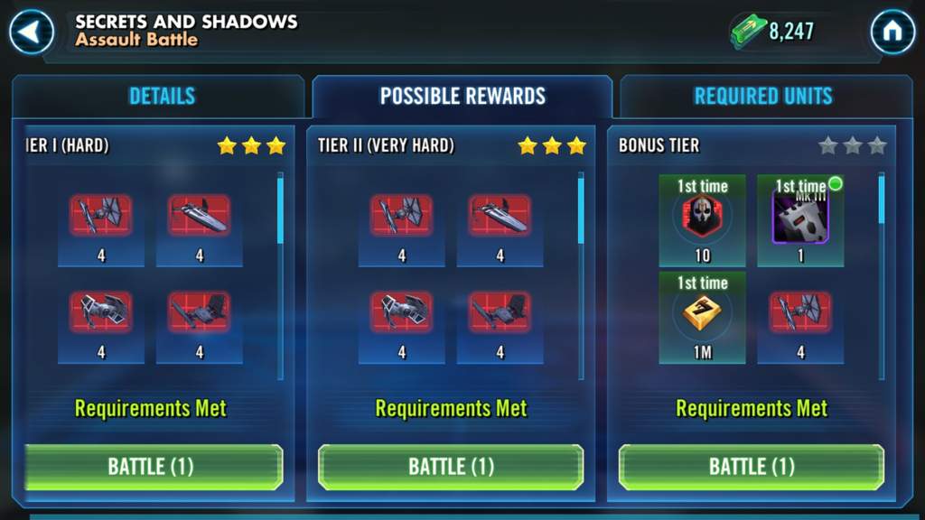 toons active for territory wars swgoh