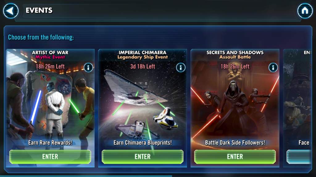 Swgoh events active now Star Wars Amino