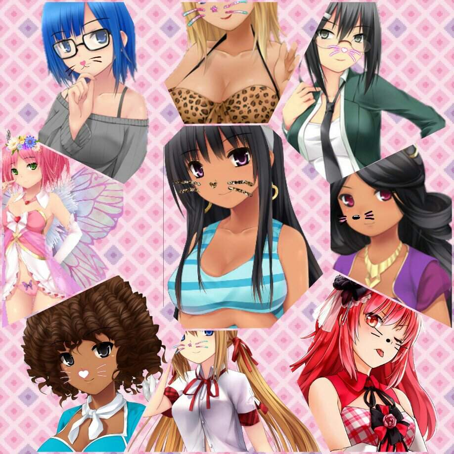 This is an edit with the huniepop girls. yessss I finished it! 