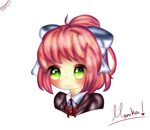 💚💚💚This Is So Cute And Kawaii!!!!💚💚💚 Would You Give Monika A Virtual