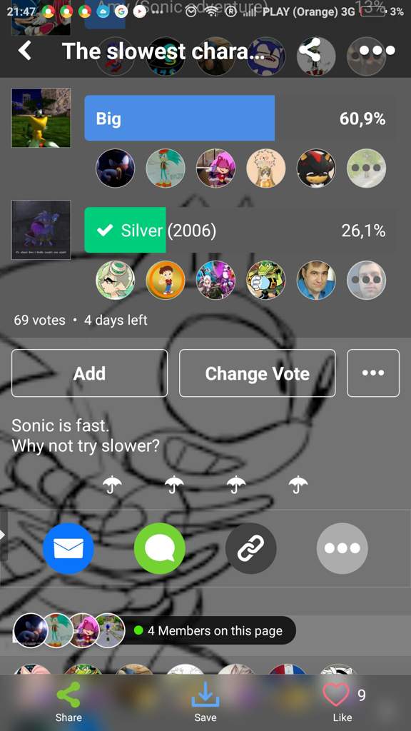 The slowest character is... | Sonic the Hedgehog! Amino