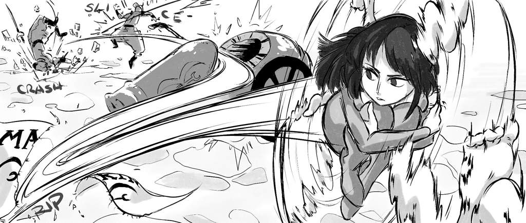 The Nico Robin: Rokushiki Style Project - Rankyaku Kuushuu (Storm leg  Air raid) - While in her Wings form, Robin cuts the air rapidly with  both of her legs, launching multiple air