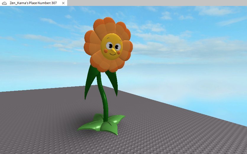 Some Roblox Model I Made Of A Evil Flower Roblox Amino