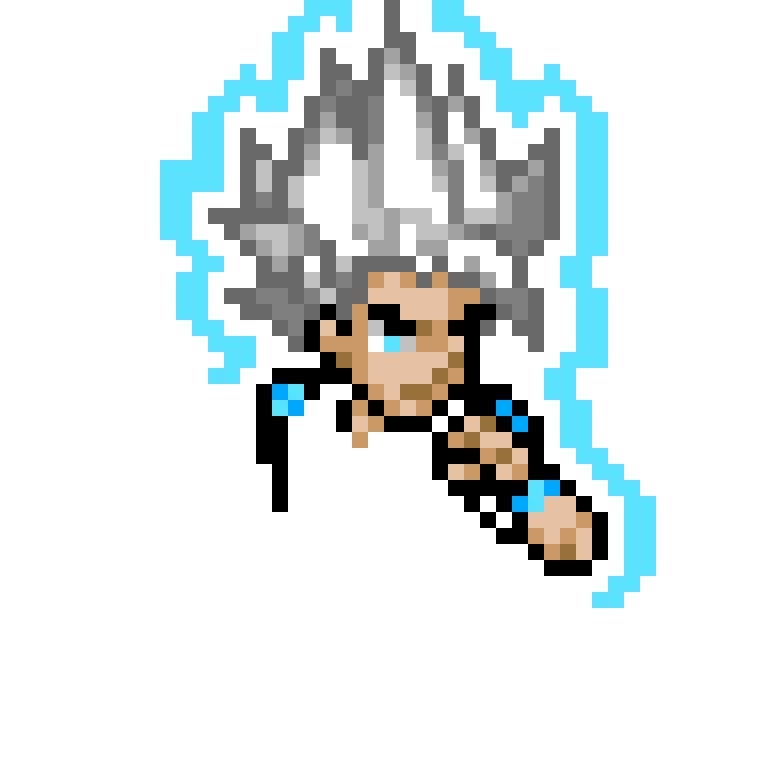 Mui Goku Pixel Art 7933