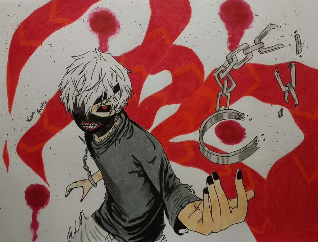 Tokyo Ghoul Drawing Anime Art Amino