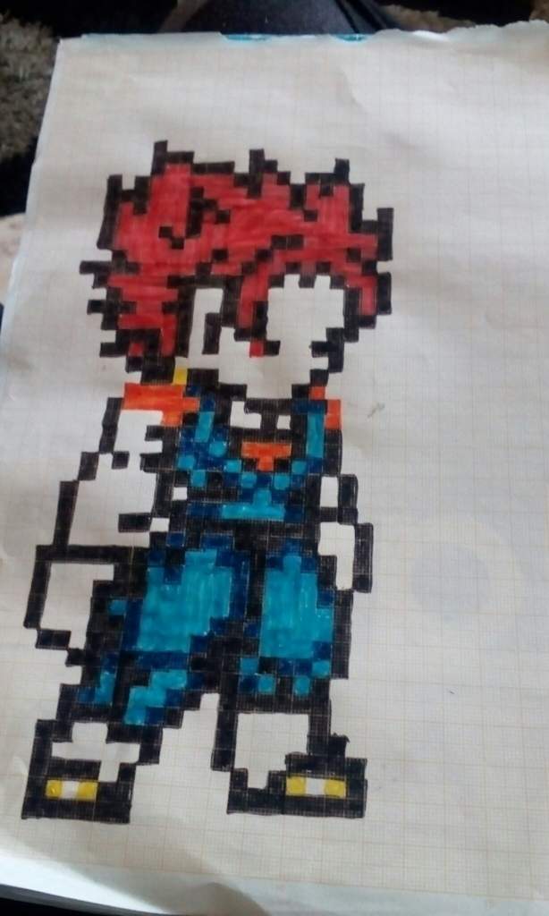 Pixel Art Dragon Ball Gohan