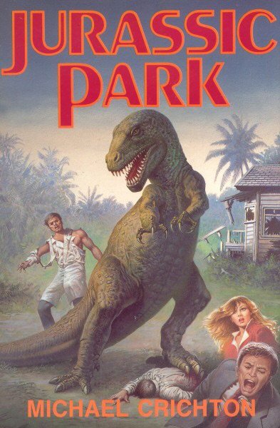 dinosaurs in jurassic park book