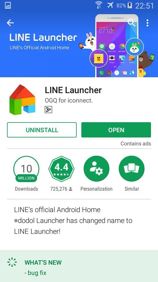 Line launcher exo themes