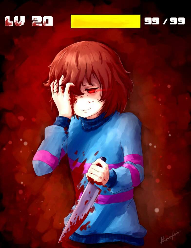 Fanart Frisk Genocide Undertale Brasil Amino