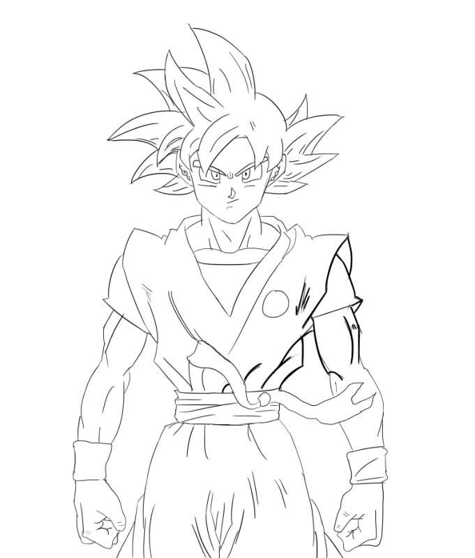Dibujo de Goku Super Saiyan Dios | ⚡ Dragon Ball Super Oficial⚡ Amino