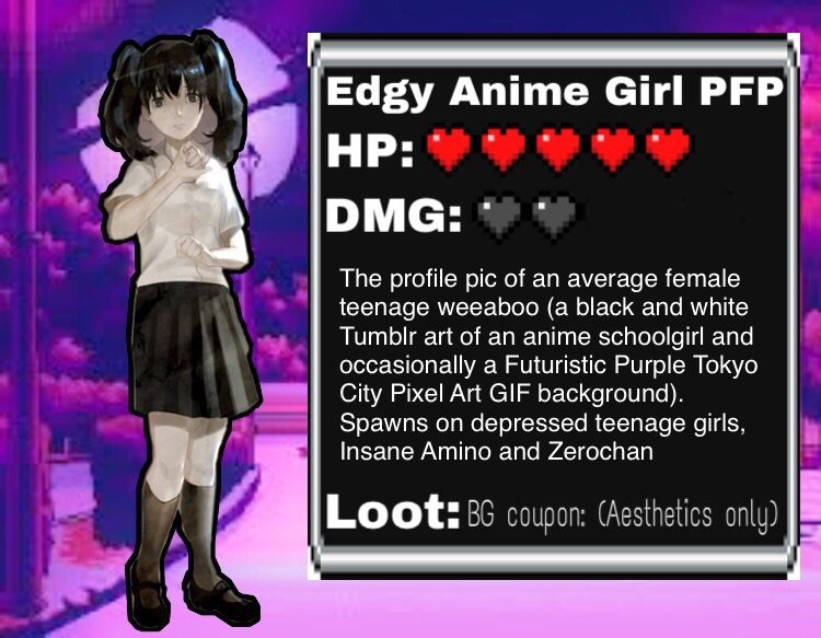 Edgy. Edgy anime girl. Edgy anime protagonist. Edgy anime character. Edgy anime pic.