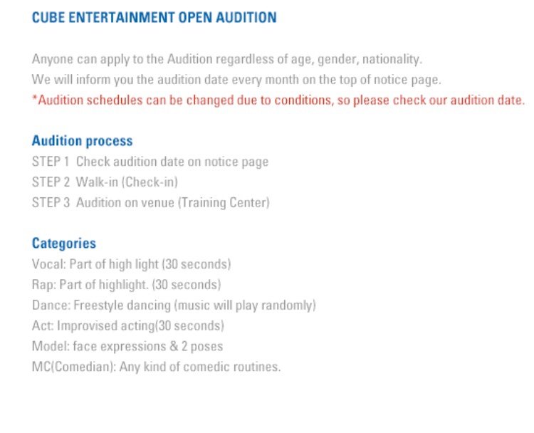 Its Started Global Audition Cube Entertainment Kpop Auditions Amino