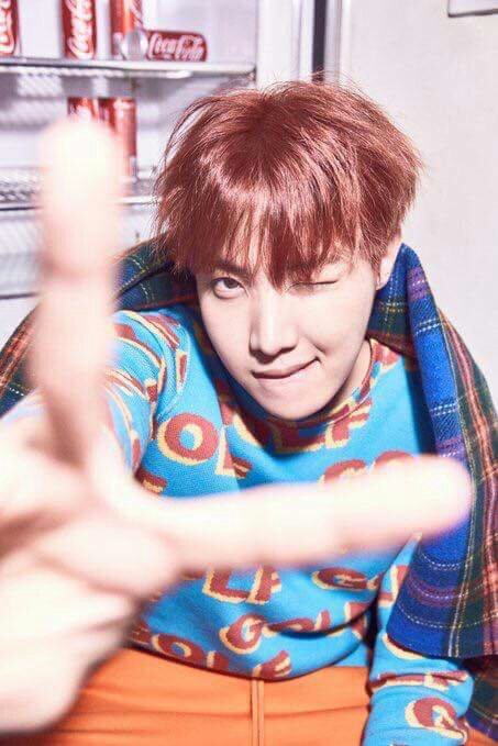 Hobi in red hair | J-Hope Amino