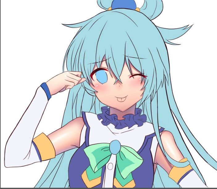 konosuba aqua smile