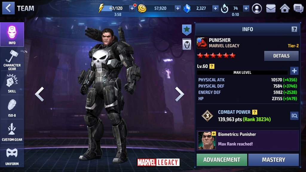 punisher war machine future fight