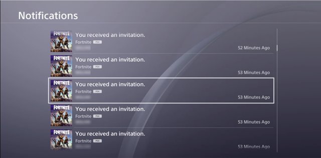 How to send fortnite invite ps4