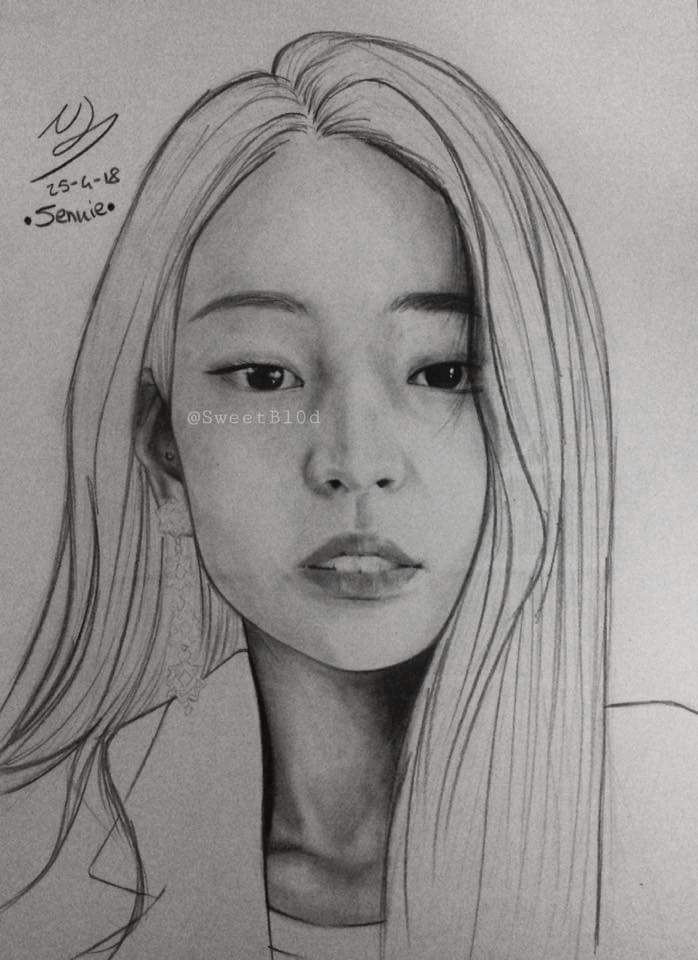 Sketch Rose Blackpink Drawing Easy - blackpink reborn 2020