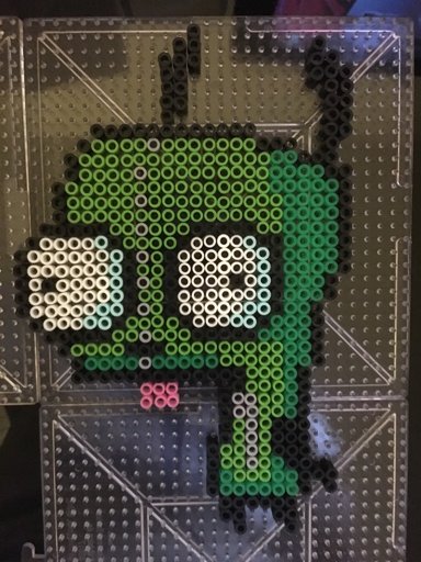 👾Invader Zim Gir Perler bead art👾 | Cartoon Amino