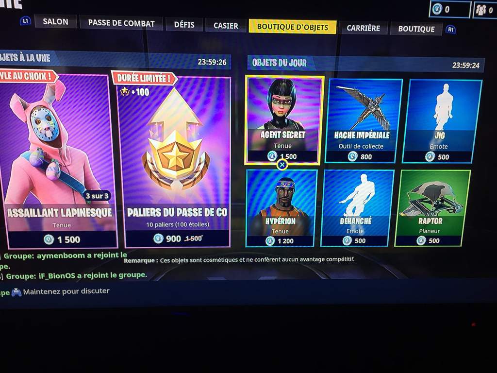 fortnite fr - boutique fortnite 25avril