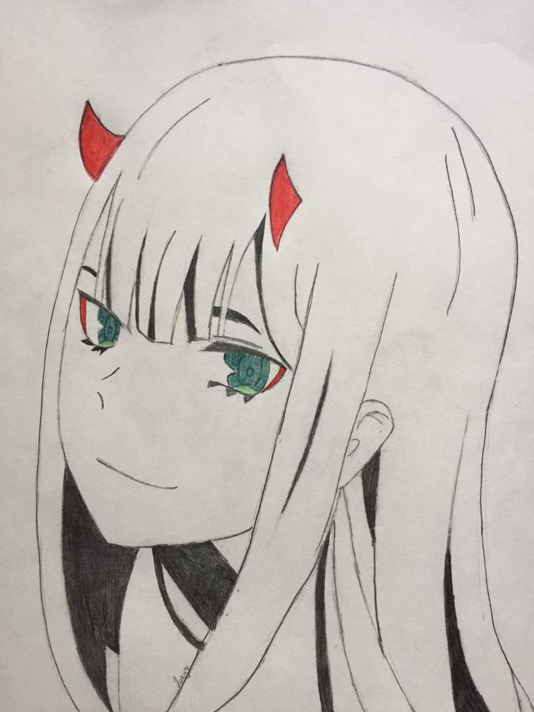 Zero Two Art Darling In The Franxx Official Amino