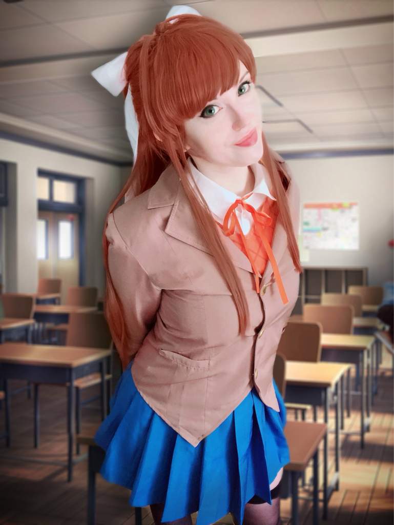 Monika Cosplay Featurecosplay Doki Doki Literature Club Amino 9423