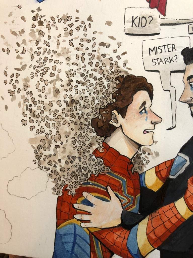 Tony Stark and Peter Parker - IW Spoiler | Art Amino