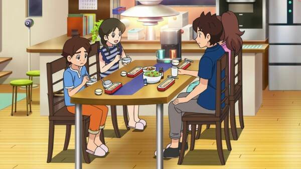 Yo-kai Watch Shadowside: Nate and Katie as parents. 