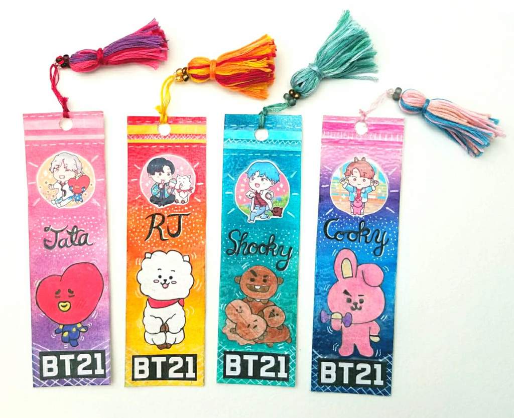 diy bt21 bookmarks armys amino