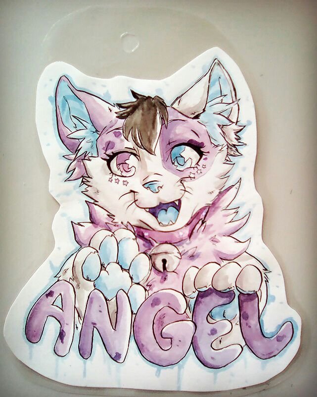 photo Cat Fursona Badge commission badge finish furry amino