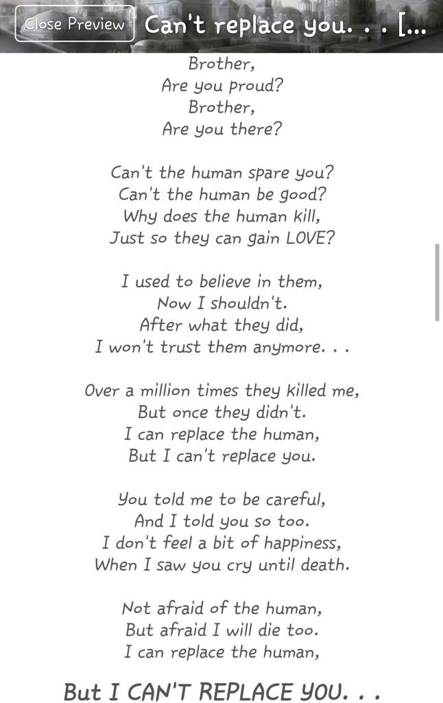 Can T Replace You Short Disbelief Papyrus Poem Undertale