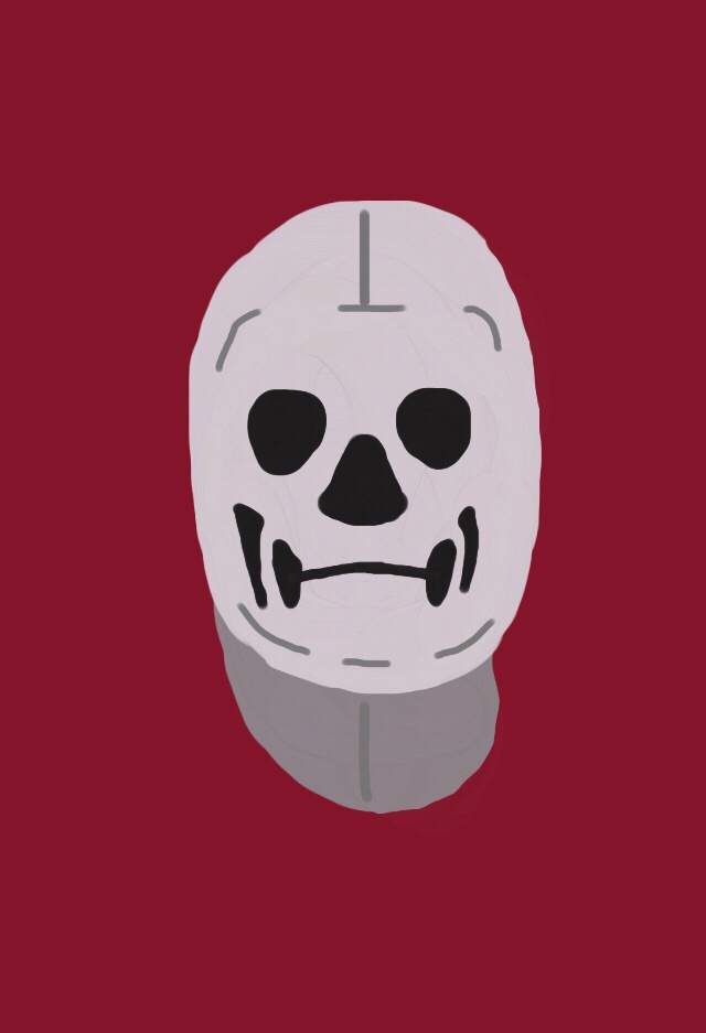 skull trooper doodle - fortnite red skull