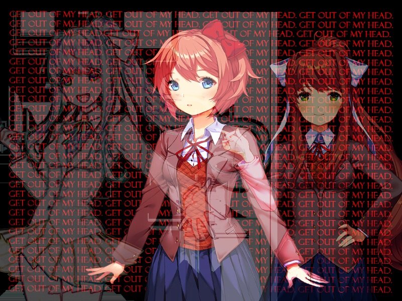 Get Out Of My Head Sayori Monika Edit Original Edit By Brooke Doki Doki Literature Club Amino