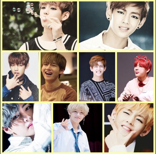 BTS Kim Taehyung collage ️ | Kim Taehyung Amino