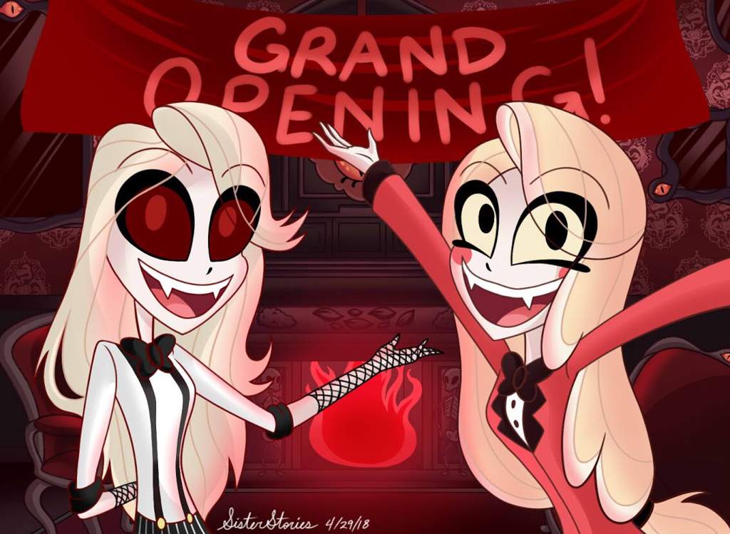 Grand Opening-Commission | 💕Hazbin Hotel💕 Amino